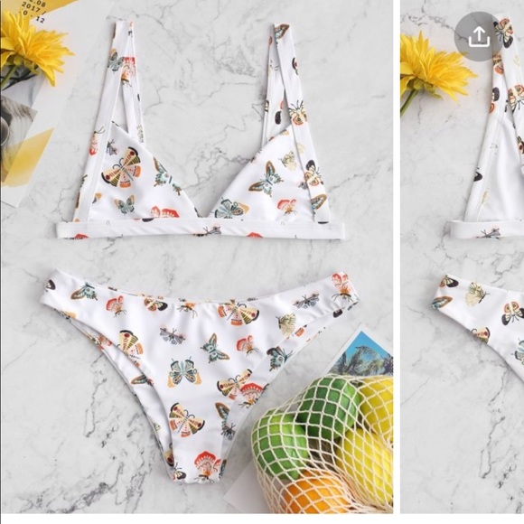 zaful butterfly bikini
